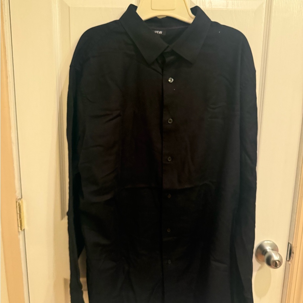 Apt. 9 Black Long-Sleeve Button-Down Shirt